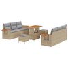 vidaXL Conjunto de Sof&aacute; de Jardim 11 unid. 8-N&uacute;mero de lugares