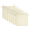 vidaXL Cadeiras de jardim c/ almofad&otilde;es cor creme 8 pcs teca maci&ccedil;a