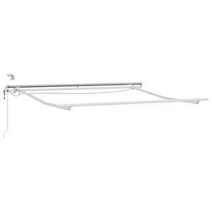 vidaXL Estrutura de toldo el&eacute;trico com LED e sensor 3 x 2,5 m Branco