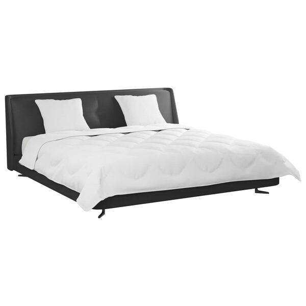 vidaXL Conjunto de Edredom 3 pcs Branco Microfibra e Penas de Ganso