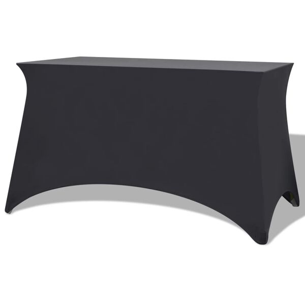 vidaXL Capa extens&iacute;vel para mesa 2 pcs 183x76x74 cm antracite
