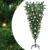 vidaXL &Aacute;rvore de Natal Artificial Pr&eacute;-iluminada de Cabe&ccedil;a para Baixo com Conjunto de Bolas