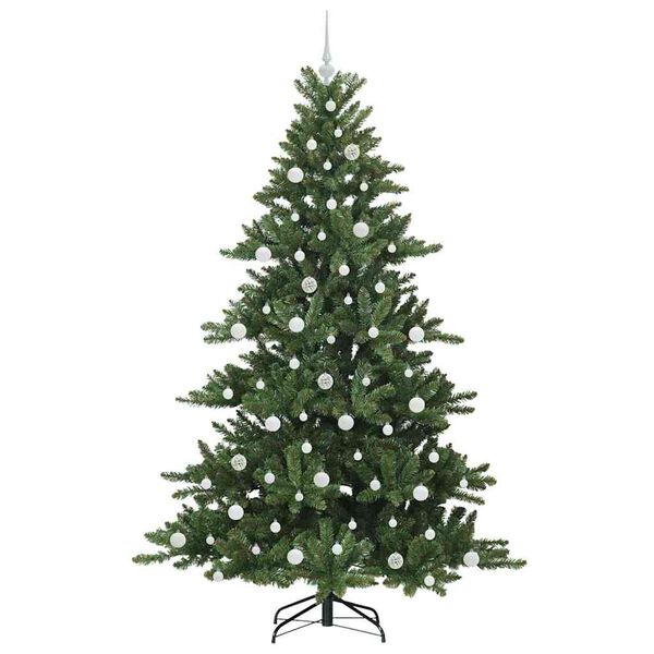 vidaXL &Aacute;rvore de Natal Articulada Artificial Verde 210 cm PVC e A&ccedil;o