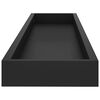 vidaXL Prateleiras de parede Loggia 2 pcs 80x15x4 cm MDF preto