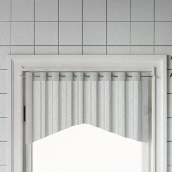 vidaXL Var&otilde;es para cortinas 2 pcs 90-135 cm alum&iacute;nio branco e prateado