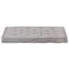 vidaXL Almofad&atilde;o p/ m&oacute;veis de paletes algod&atilde;o 120x80x10 cm cinzento