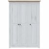 vidaXL Roupeiro com 3 portas branco 118x50x171,5 cm pinho Panam&aacute;