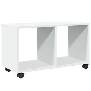 vidaXL M&oacute;vel com rodas 72x33x42,5 cm derivados de madeira branco