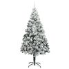vidaXL &Aacute;rvore de Natal Artificial Branco 240 cm PVC, A&ccedil;o e Pl&aacute;stico