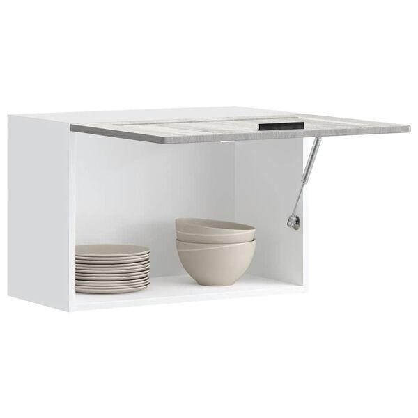 vidaXL Arm&aacute;rio de parede cozinha Porto deriv. madeira sonoma cinza