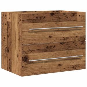 vidaXL Gabinete para pia de banheiro, madeira engenheirada, 60x38,5x48 cm