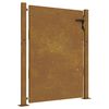 vidaXL Port&atilde;o de jardim 100x150 cm A&ccedil;o Corten
