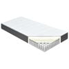 vidaXL Cama boxspring 180x200 cm tecido cinzento-escuro