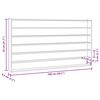 vidaXL Vitrine de colecionador de madeira com 6 prateleiras 100x9x55 cm