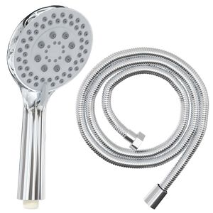 vidaXL Conjunto de Cabe&ccedil;a de Chuveiro Cromo 150 cm A&ccedil;o inoxid&aacute;vel