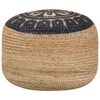 vidaXL Pufe artesanal 45x30 cm juta azul