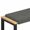 vidaXL Almofada de Banco cord&atilde;o Cinzento-Escuro Profundidade 35 cm