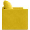 vidaXL Sof&aacute;-Cama 110cm Amarelo girassol Veludo