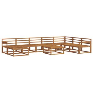 vidaXL Conjunto de Sof&aacute;s para Exterior 9 pcs Natural