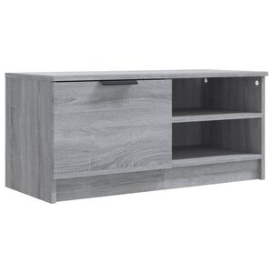 vidaXL M&oacute;vel p/ TV 80x35x36,5cm madeira processada cor sonoma cinzento