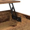 vidaXL Mesa de centro com gaveta Madeira Antiga 70 x 50 x 54.5 cm