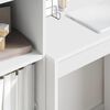 vidaXL Mesa com gaveta 2 pcs Branco