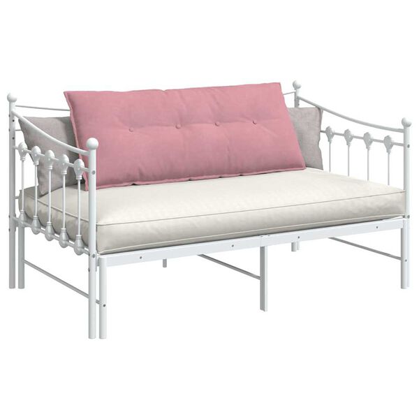 vidaXL Travesseiro para Costas Rosa 120 x 50 cm