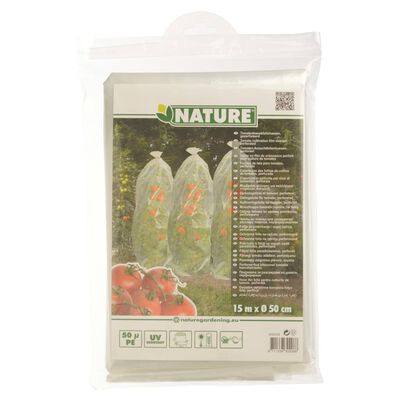 Nature Cobertura plástica para plantações de tomates 1500 x 50 cm