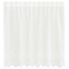 vidaXL Cortina de Renda Branco 80 x 150 cm Poli&eacute;ster