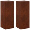 vidaXL Suporte para Plantas 2 pcs Ferro Enferrujado 30 x 30 x 80 cm