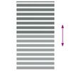 vidaXL Cortina de zebra 125x200 cm largura do tecido 120,9cm poli&eacute;ster