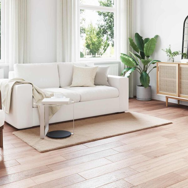 vidaXL Tapete de Pelo Sint&eacute;tico de Coelho Olite Cinzento-acastanhado