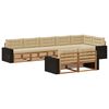 vidaXL Conjunto de Sof&aacute;s para Exterior 8 unid. Natural e Bege