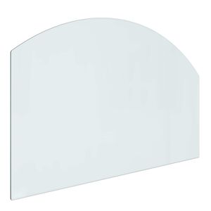 vidaXL Placa de Vidro para Lareira Transparente 80 x 50 cm Vidro