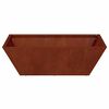 vidaXL Vaso de Jardim 5 pcs Ferro Enferrujado 50 x 50 x 15 cm
