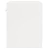 vidaXL Mesas de cabeceira 2 pcs c/ gaveta branco brilhante