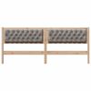 vidaXL Cabeceira Outros Marrom e taupe 200 cm Madeira de pinho maci&ccedil;a