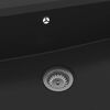 vidaXL Pia de cozinha Preto 79 x 50 x 31 cm Quartzo e Resina