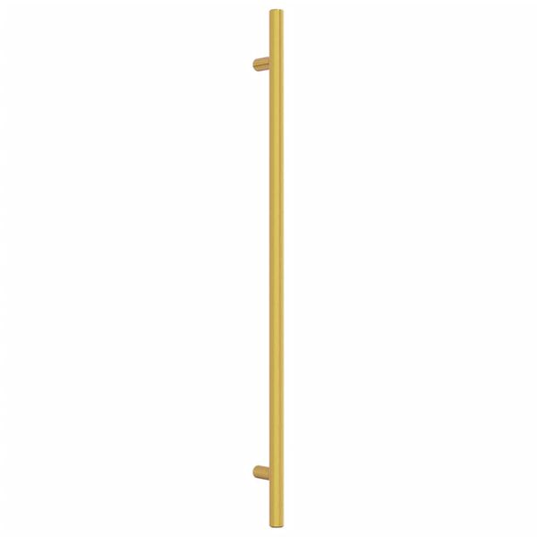 vidaXL Puxadores para m&oacute;veis 10 pcs 320 mm a&ccedil;o inoxid&aacute;vel dourado