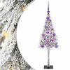 vidaXL &Aacute;rvore de Natal com 150 LEDs com suporte Branco 120 cm PE e A&ccedil;o