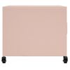 vidaXL Mesa de centro 68x50x43,5 cm a&ccedil;o rosa