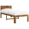 vidaXL Estrutura de Cama de Solteiro com Cabeceira ROSTOCK Natural