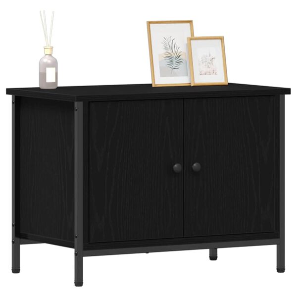 vidaXL Gabinete para TV Carvalho Preto 60 x 35 x 45 cm