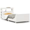 vidaXL Cama sem colch&atilde;o 75x190 cm madeira de pinho maci&ccedil;a branco