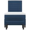 vidaXL Cama Box com colch&atilde;o com cabeceira Azul 90 x 200 cm tecido