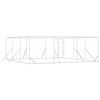 vidaXL Canil de exterior 6x6x2 m a&ccedil;o galvanizado prateado