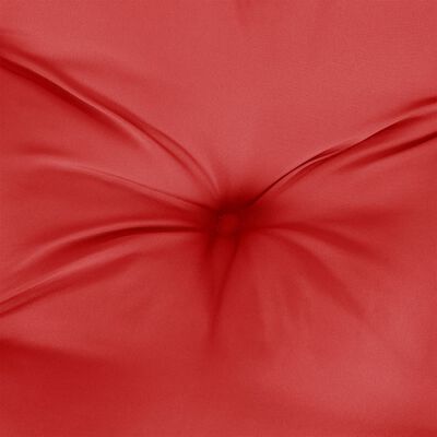 vidaXL Almofadão para paletes 58x58x10 cm tecido vermelho