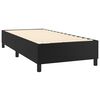 vidaXL Cama box spring c/ colch&atilde;o/LED 90x190 cm couro artificial preto