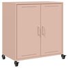 vidaXL Aparador 68x39x72 cm a&ccedil;o rosa