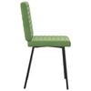 vidaXL Cadeiras de jantar 4 pcs veludo verde-claro